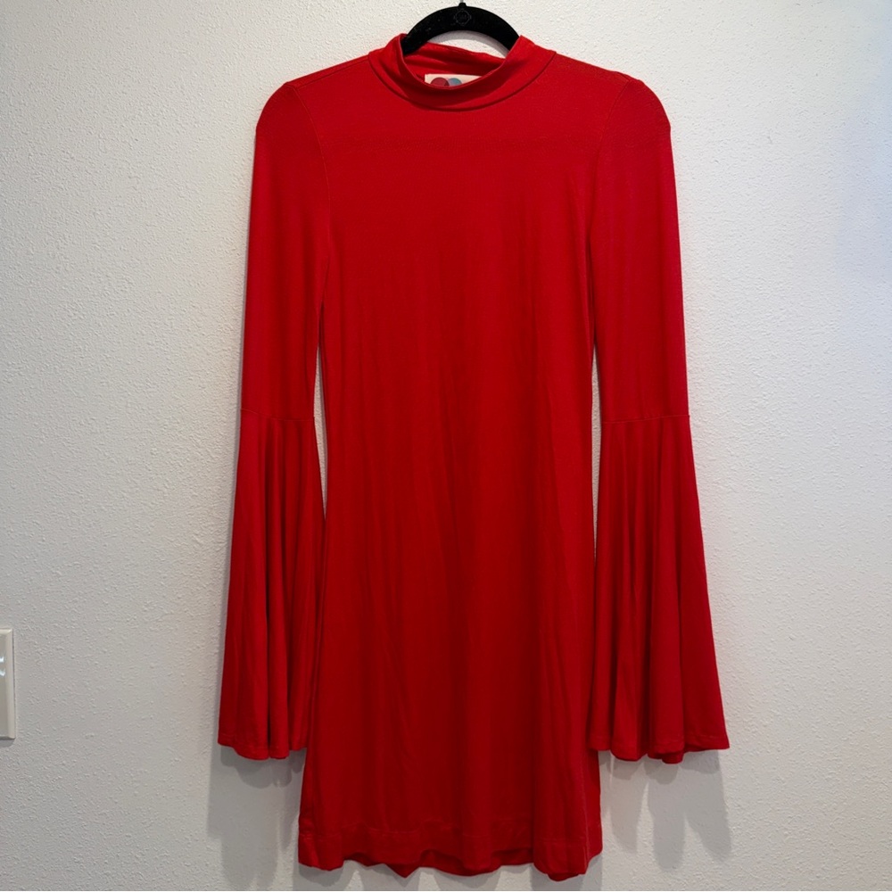 FREE PEOPLE BEACH Dare to Dance Mini Flare Sleeves Dress XS